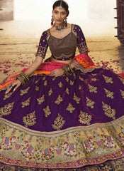 Purple Designer Lehenga Choli