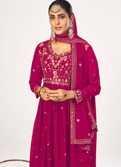 Rani Party Wear Georgette Palazzo Style Suit