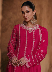 Rani Party Wear Chinon Palazzo Style Suit