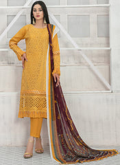 Yellow and Maroon Heavy Cotton Pakistani Style Suit