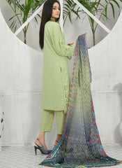 Green Heavy Cotton Pakistani Style Suit