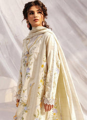 White embroidered Heavy Cotton Pakistani Style Suit