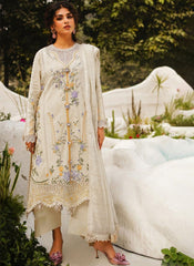 White embroidered Heavy Cotton Pakistani Style Suit
