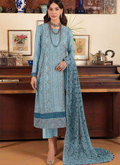 Blue Georgette Pakistani Style Suit