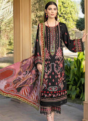Black Embroidered Georgette Pakistani Style Suit