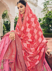 Pink Silk Traditional Lehenga Choli