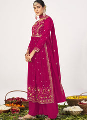 Rani Party Wear Georgette Palazzo Style Suit
