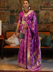 Jambli Woven Silk Saree