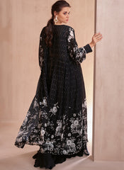 Black Multicoloured Sequence Embroidery Indo Western Palazzo