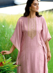 Light Purple Pashmina Kaftan Style Kurta Set