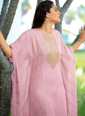 Light Purple Pashmina Kaftan Style Kurta Set