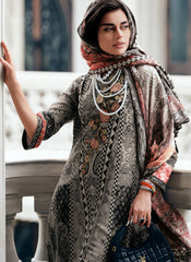 Black Digital Printed Muslin Silk Pakistani Style Suit