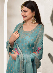 Rama Multi Embroidery Sharara Suit Featuring Prachi Desai